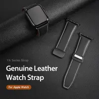 Apple Watch - Cinturino in vera pelle DUX Gadget Series (42MM-49MM), versione YA, nero – Bild 5