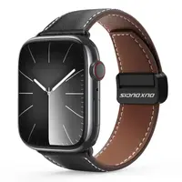 Apple Watch - DUX Gadget Series Armband aus echtem Leder (38MM - 42MM), YA Version, schwarz – Bild 1