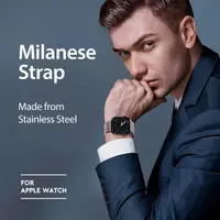 Apple Watch - DUX Milanese Version Strap - 38mm/40mm/41mm/42mm(10.Gen), Pink – Bild 9