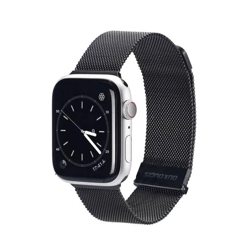 Apple Watch - DUX Milanese Version Strap - 42mm/44mm/45mm/46mm(10.Gen)/49mm, Schwarz