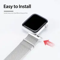 Apple Watch - DUX Milanese Version Strap - 42mm/44mm/45mm/46mm(10.Gen)/49mm, Silber – Bild 5
