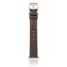 Apple Watch - Leather strap (38/40/41mm) - Gray with silver buckle