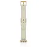 Apple Watch - Leather strap (38/40/41mm) - White with gold buckle