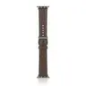 Apple Watch - Leather strap (44-49mm) - Gray with golden silver