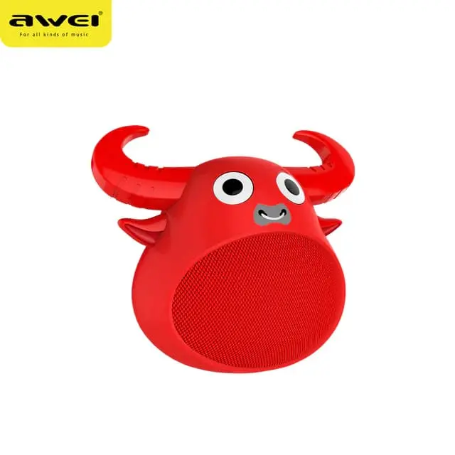 Awei - Portable mini wireless speaker - Bull style - Y335, red