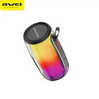 Awei Y528 - Altoparlante Bluetooth Awei, altoparlante wireless con effetti luminosi RGB, nero – Bild 1