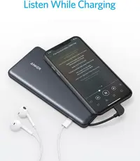 Banque d'énergie ANKER 10.000mAh + câble Lighnting PowerCore Pro, noir – Bild 2