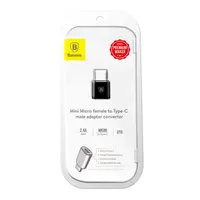 Baseus Adaptateur Micro Femelle vers Type-C Mâle Noir CAMOTG-01 – Bild 9