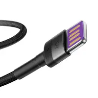 Baseus - Cafule HW - Câble de recharge rapide USB Type-C, 40W 1m, gris-noir (CATKLF-PG1) – Bild 2