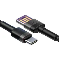 Baseus - Cafule HW - Câble de recharge rapide USB Type-C, 40W 1m, gris-noir (CATKLF-PG1) – Bild 4