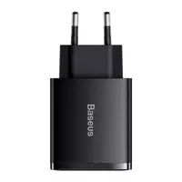Baseus - Compact - Chargeur rapide 2U+C, 30W EU, noir (CCXJ-E01) – Bild 1