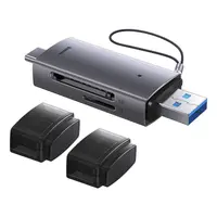 Baseus - Lite Serie - USB-A & Typ-C Kartenleser für SD/TF, Grau (WKQX060113) – Bild 8