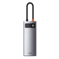 Baseus - Metal Gleam Serie - 5-in-1 Multifunktions Type-C HUB Dockingstation, Grau (CAHUB-CX0G) – Bild 2
