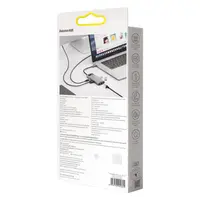 Baseus - Metal Gleam Serie - 6-in-1 Multifunktions Type-C HUB Dockingstation, Grau (CAHUB-CW0G) – Bild 9