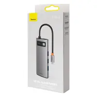 Baseus - Metal Gleam Series - 5-in-1 Multifunction Type-C HUB Docking Station, Gray (CAHUB-CX0G) – Bild 9