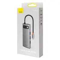Baseus - Metal Gleam Series - 6-in-1 Multifunction Type-C HUB Docking Station, Gray (CAHUB-CW0G) – Bild 8