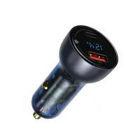 Baseus - Particular - Car charger with digital display, 65W, dark gray (CCKX-C0G) – Bild 4