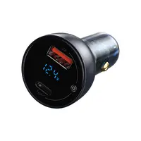 Baseus - Particular - Chargeur de voiture avec affichage numérique, 65W, gris foncé (CCKX-C0G) – Bild 6