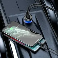 Baseus - Particular - Chargeur de voiture avec affichage numérique, 65W, gris foncé (CCKX-C0G) – Bild 9