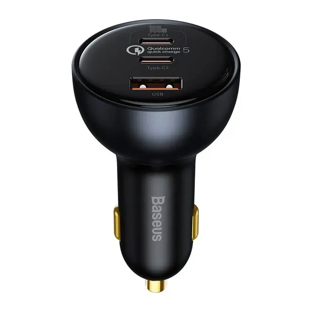Baseus - Quick Charge - Multi-Port Schnellladegerät fürs Auto, 160W, Grau (TZCCZM-0G)