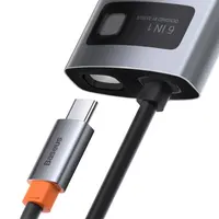 Baseus - Serie Metal Gleam - Docking station HUB Type-C multifunzione 6 in 1, grigio (CAHUB-CW0G) – Bild 6