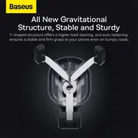 Baseus - Stable Gravitational - Support pour voiture (ventilation) Noir (SUWX020001) – Bild 6