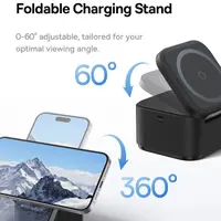 Baseus - Station de recharge sans fil 3en1 MagPro pour smartphone, smartwatch et écouteurs, noir – Bild 6