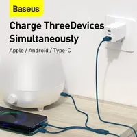 Baseus - Superior Serie - Câble de recharge rapide USB vers M+L+C, 3.5A 1.5m, bleu (CAMLTYS-03) – Bild 6