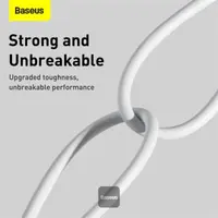 Baseus Superior Serie - Schnellladekabel USB-A auf LIghtning, 2.4A 2m, Weiss (CALYS-C02) – Bild 7