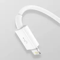 Baseus - Superior Serie - Schnellladekabel USB auf M+L+C, 3.5A 1.5m, Weiss (CAMLTYS-02) – Bild 2