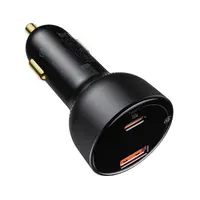Baseus - Superme - Chargeur de voiture avec affichage numérique & câble de charge rapide, noir (TZCCZX-01) – Bild 2