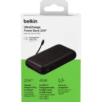 Belkin - BoostCharge batterie externe, 20 000 mAh, 45W, USB-C PD, Noir – Bild 8