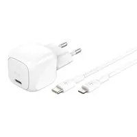 Belkin - BoostCharge chargeur USB-C 30W avec câble USB-C vers Lightning 1m, MFi, Blanc – Bild 1