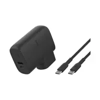 Belkin - BoostCharge Hybrid, alimentatore USB-C 25W PD 3.0 con PPS + powerbank 5000 mAh, nero – Bild 2