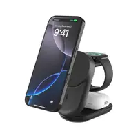 Belkin - BoostCharge Pro 3-in-1 Ladestation, Qi2 25W, für iPhone, Apple Watch und AirPods, Schwarz – Bild 1