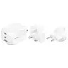 Belkin - BoostCharge Pro GaN charger, 100W, 3 ports, with travel adapter, White