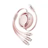 Câble de données Rock L10 Honeycomb 3en1 - Micro-USB, USB-C, Lightning, Rose