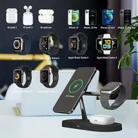 caricabatterie magnetico rapido senza fili 5 in 1 da 15 W nero – Bild 3