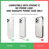 caricabatterie magnetico rapido senza fili 5 in 1 da 15 W nero – Bild 4