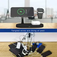 caricabatterie magnetico rapido senza fili 5 in 1 da 15 W nero – Bild 7