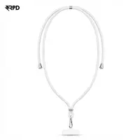 Chaîne de téléphone portable RPD Universal Nylon Necklace - Carte d'insertion robuste - pour tous les smartphones, Blanc – Bild 1