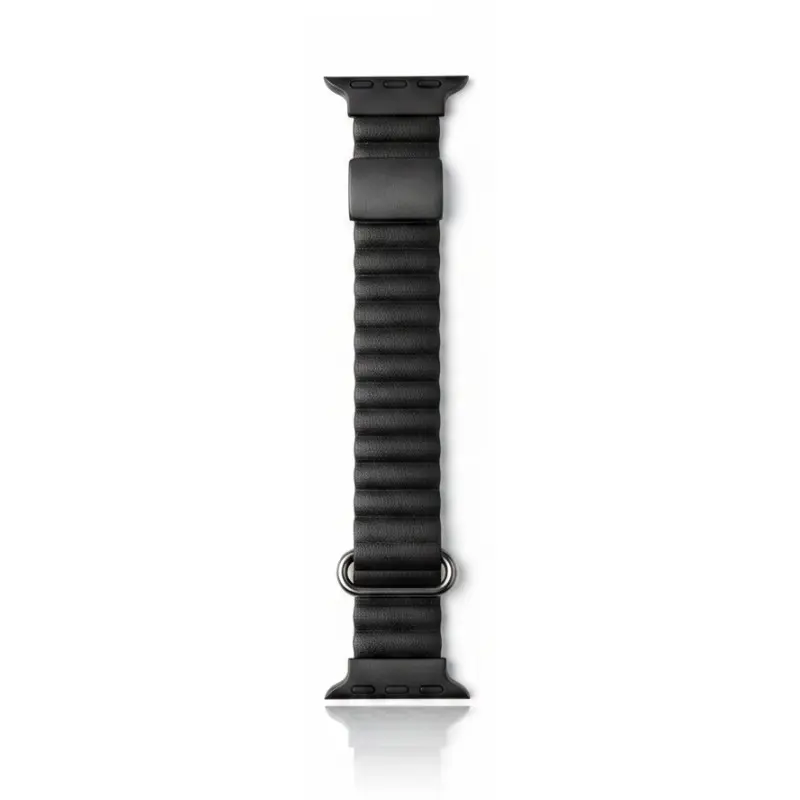 Cinturino Apple Watch in silicone 38/40/41 mm nero con chiusura magnetica
