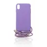 Collana fashion case viola da appendere intorno all'iPhone X/XS