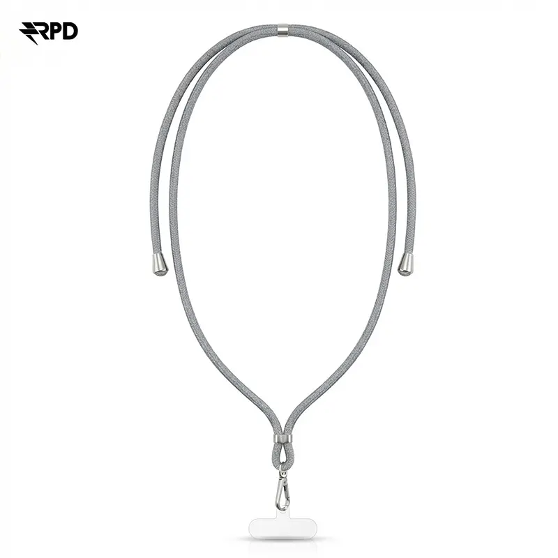 Collana universale in nylon RPD - Scheda robusta - per tutti gli smartphone, grigio chiaro