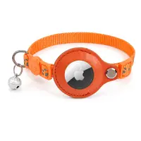 Collare per gatti AirTag - RPD Collare in nylon riflettente con fibbia di sicurezza e campanella, Arancione – Bild 2