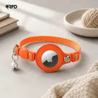 Collare per gatti AirTag - RPD Collare in nylon riflettente con fibbia di sicurezza e campanella, Arancione – Bild 6