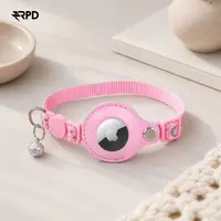 Collare per gatti AirTag - RPD Collare in nylon riflettente con fibbia di sicurezza e campanella, Rosa – Bild 6