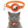 Collare per gatti AirTag - RPD Collare in nylon riflettente con fibbia di sicurezza e campanella, Arancione