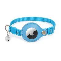 Collier pour chat AirTag - RPD Collier en nylon réfléchissant avec boucle de sécurité et clochette, Bleu ciel – Bild 2
