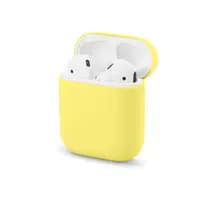 Custodia in silicone per Airpods 1a+2a generazione giallo – Bild 6